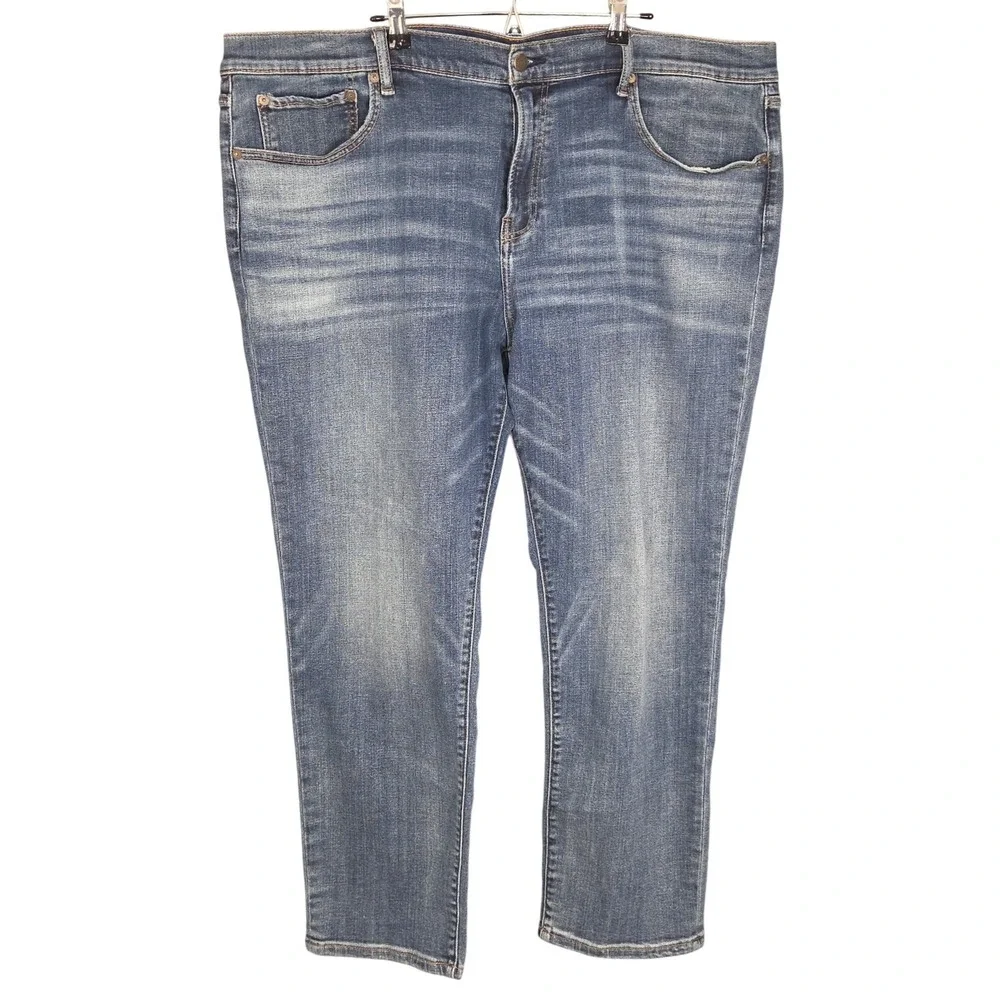 Lucky Brand 223 Jeans Mens 42x30 Straight Leg Blue Denim Medium Wash Stretch